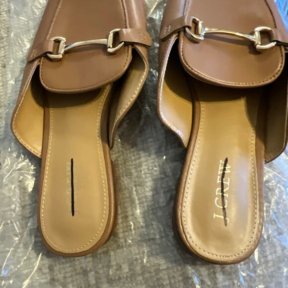 J. Crew Factory Slip-On Loafers Mules Sandals CE500 Cedar Wood Size 9-M NWOT - Picture 3 of 4